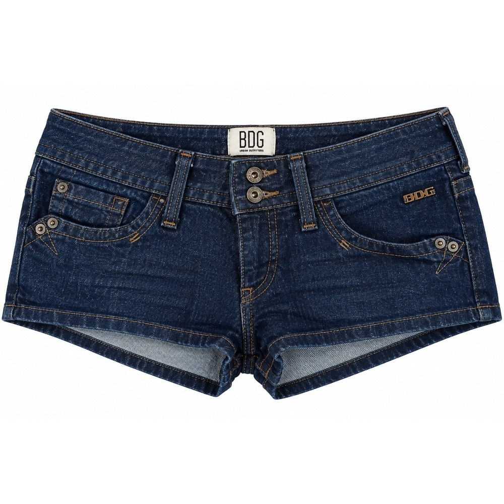 BDG Urban Outfitters W27 Denim Short Shorts Dark Wash Low Rise Y2K Stretch